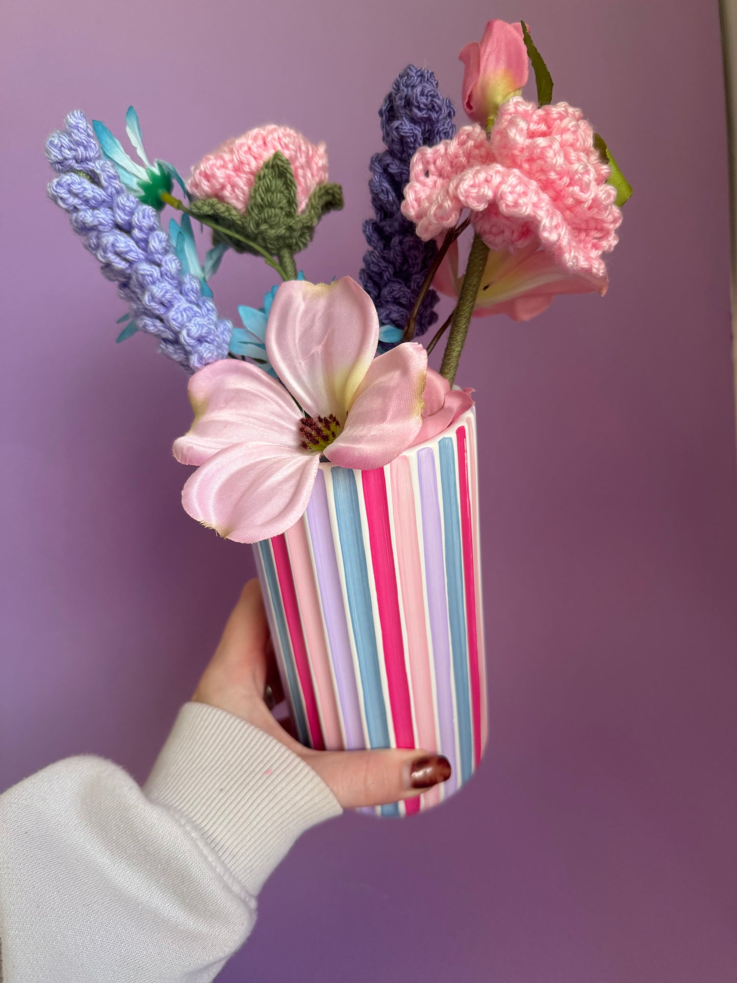 Enchanted Stripe Ceramic Vase