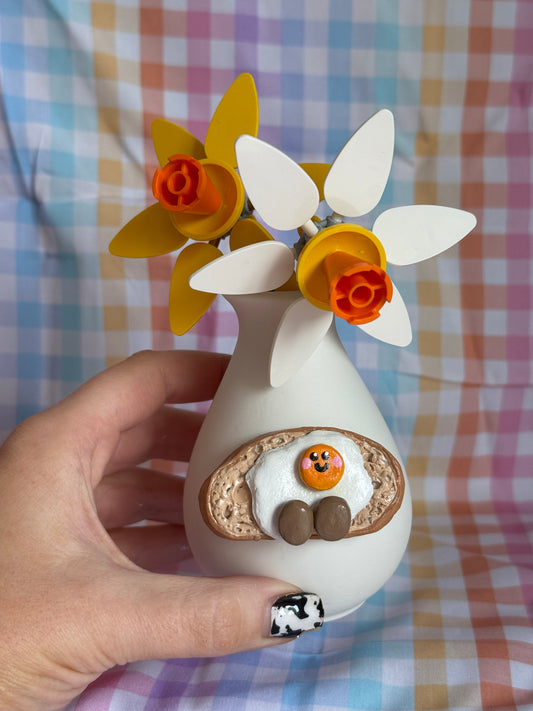 Egg on Sourdough Toast BUDdy Vase