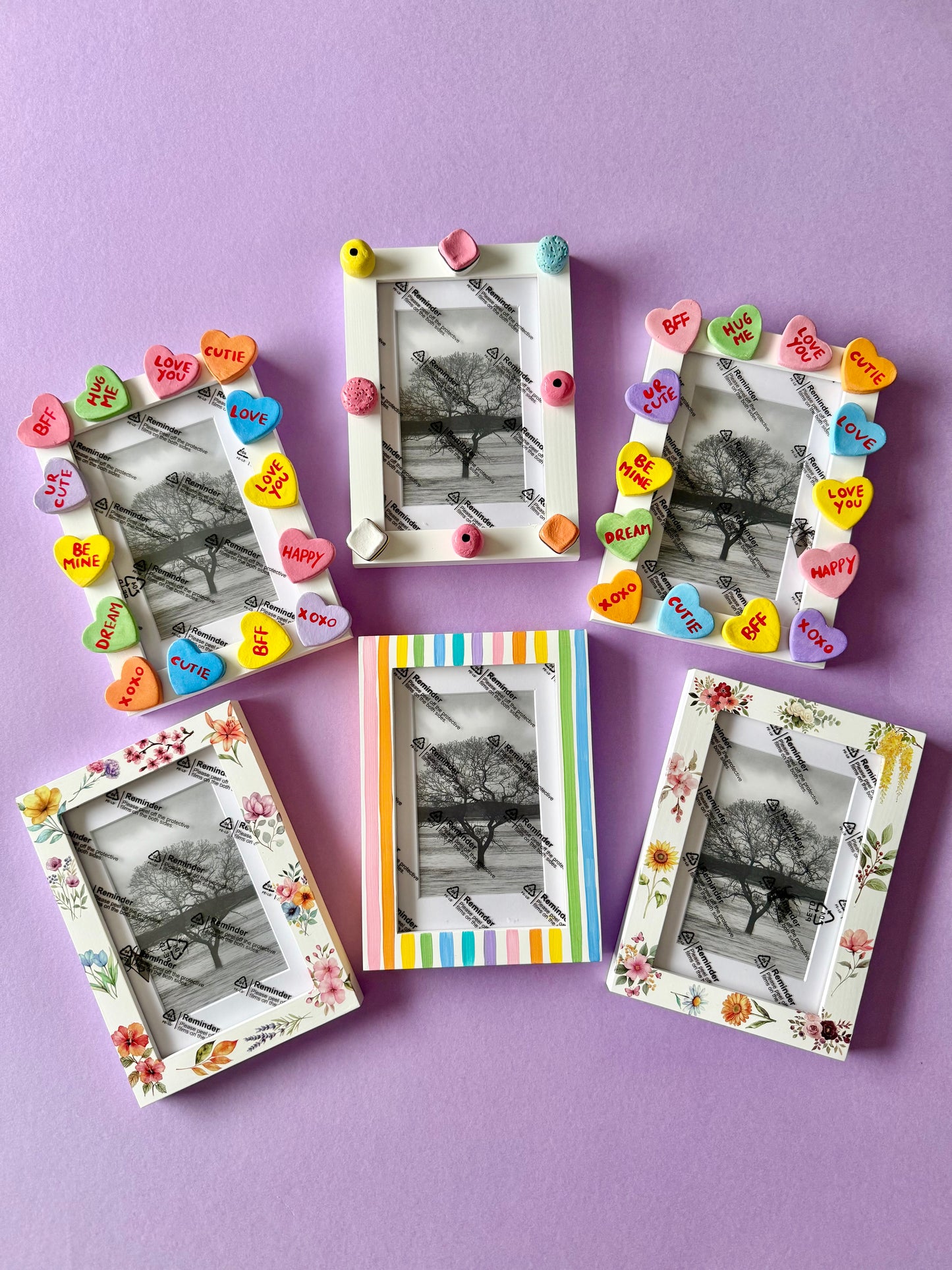 Rainbow Stripe Photo Frame