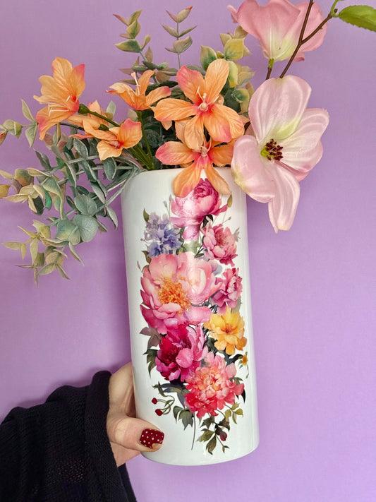Colourful Flower Ceramic Vase
