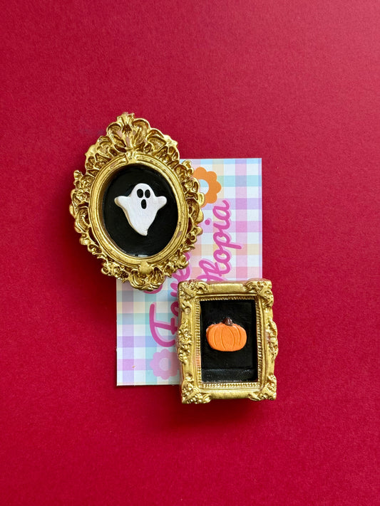 Ghost Gallery Magnet Set Ghost and Pumpkin