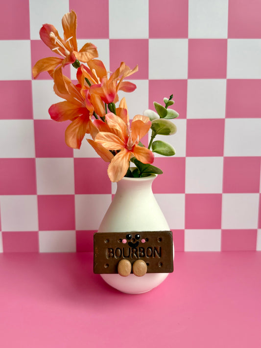 Bourbon Biscuit Bud Vase