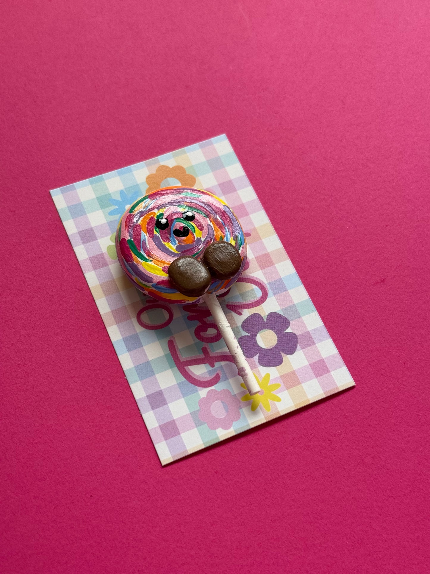 Rainbow Lollipop Magnet