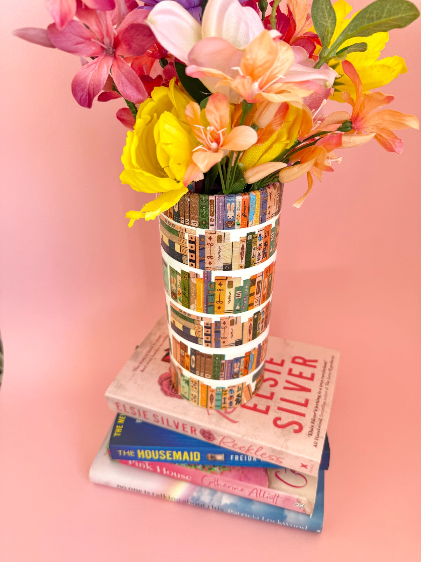 Cosy Library Book Vase Tall Ceramic Vase