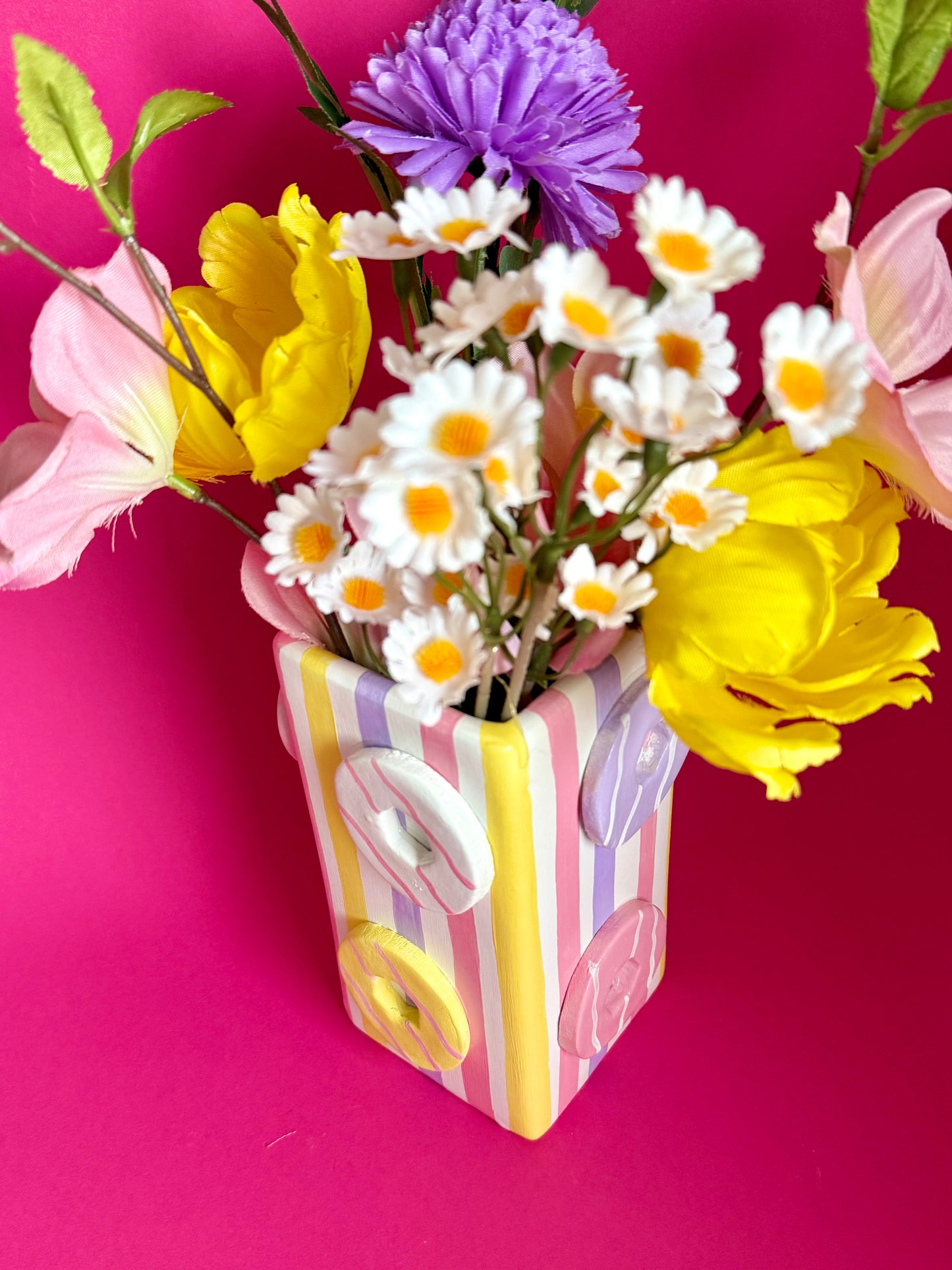 Iced Ring Ceramic Vase