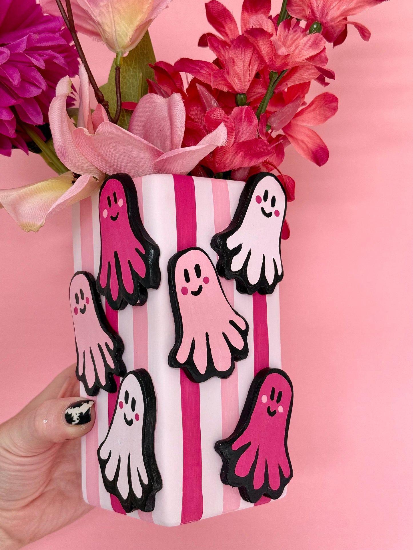 Pink Luna Ghost Ceramic Vase