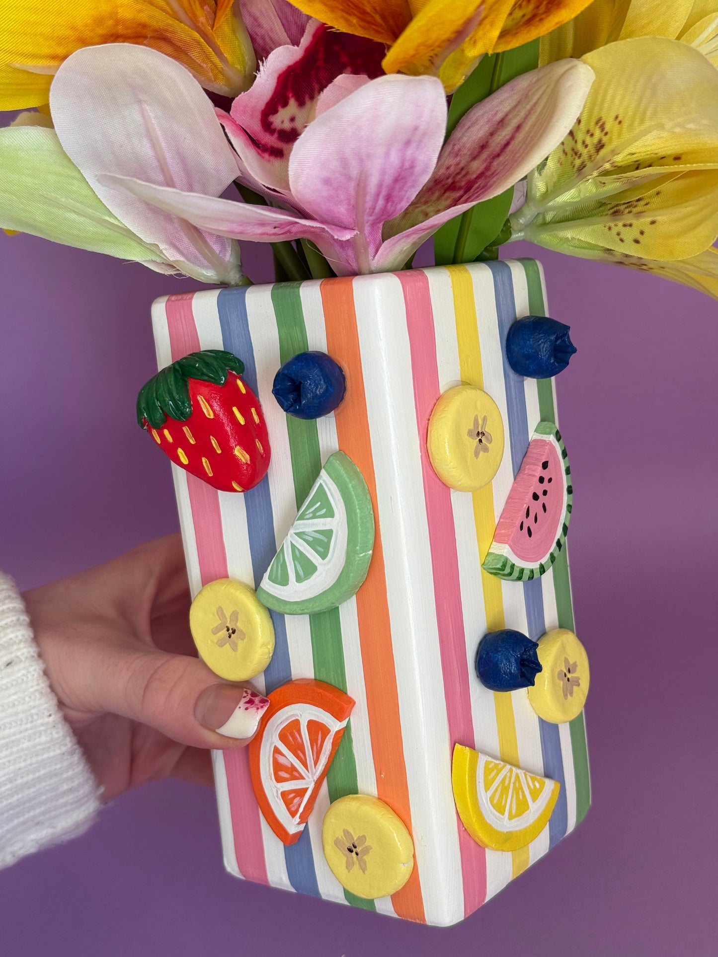 Fruit Smoothie Ceramic Vase