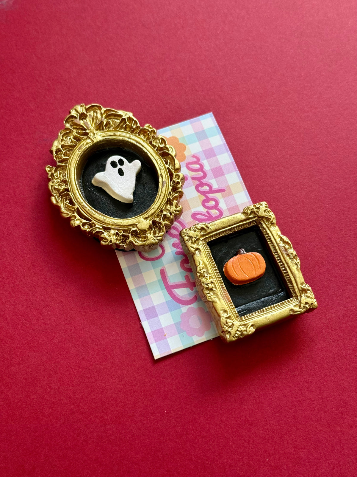 Ghost Gallery Magnet Set Ghost and Pumpkin