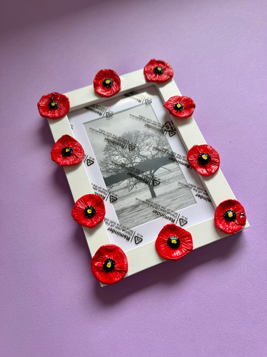 Poppy Flower Photo Frame 6x4