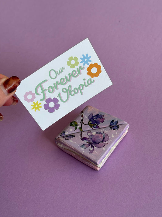 Lilac Flower Book Photo Holder