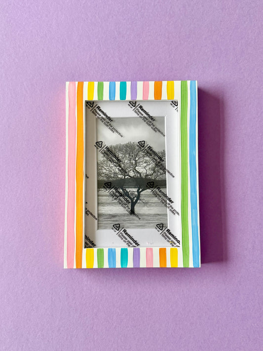 Rainbow Stripe Photo Frame