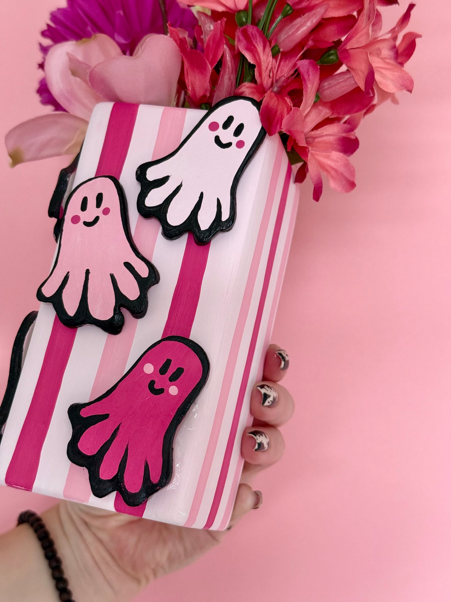 Pink Luna Ghost Ceramic Vase