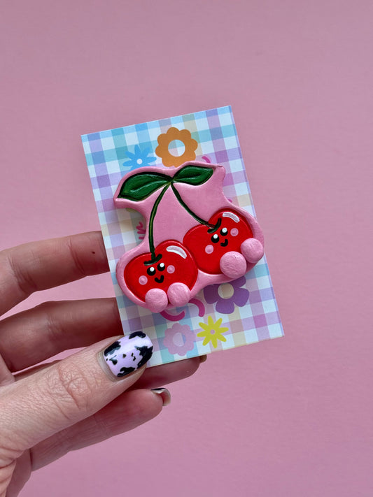 Twin Cherries Magnet