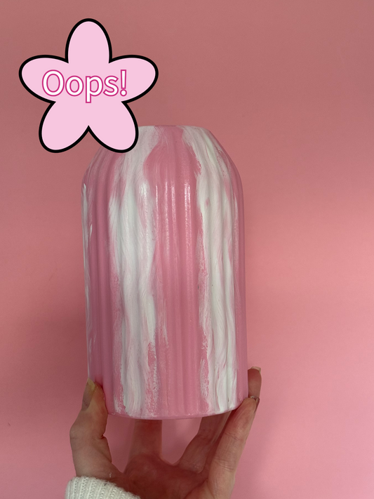 Seconds sale Strawberry Milkshake Ceramic Vase