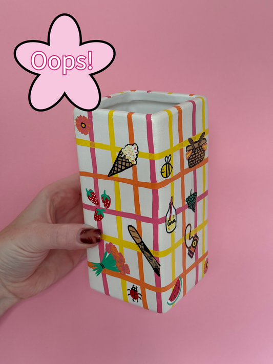 Seconds sale Picnic Vase