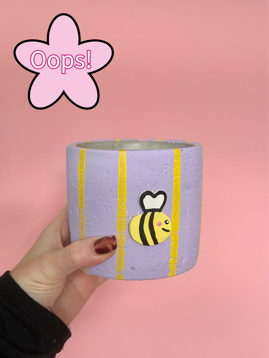 Seconds sale Bee plant pot