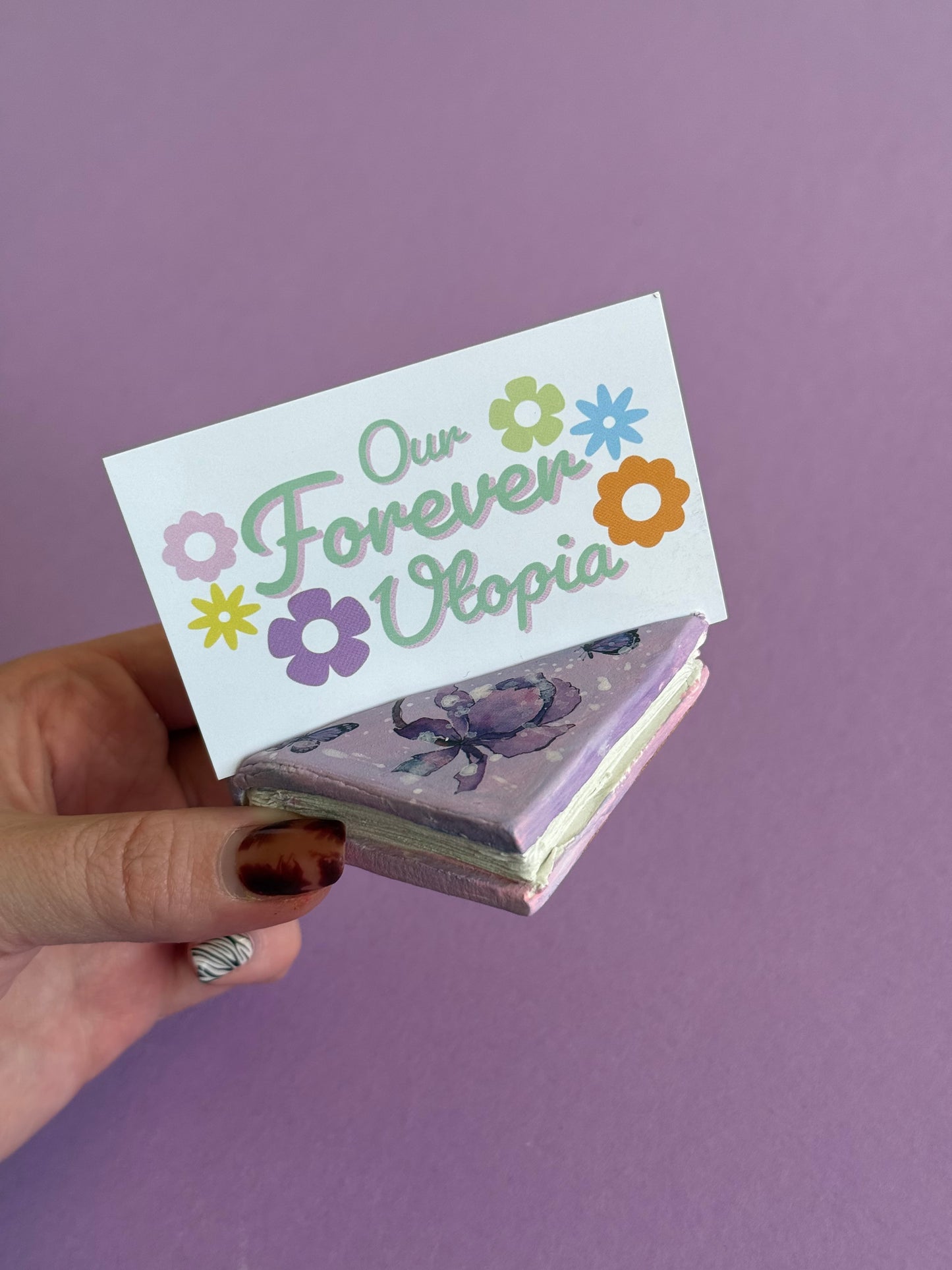 Lilac Flower Book Photo Holder