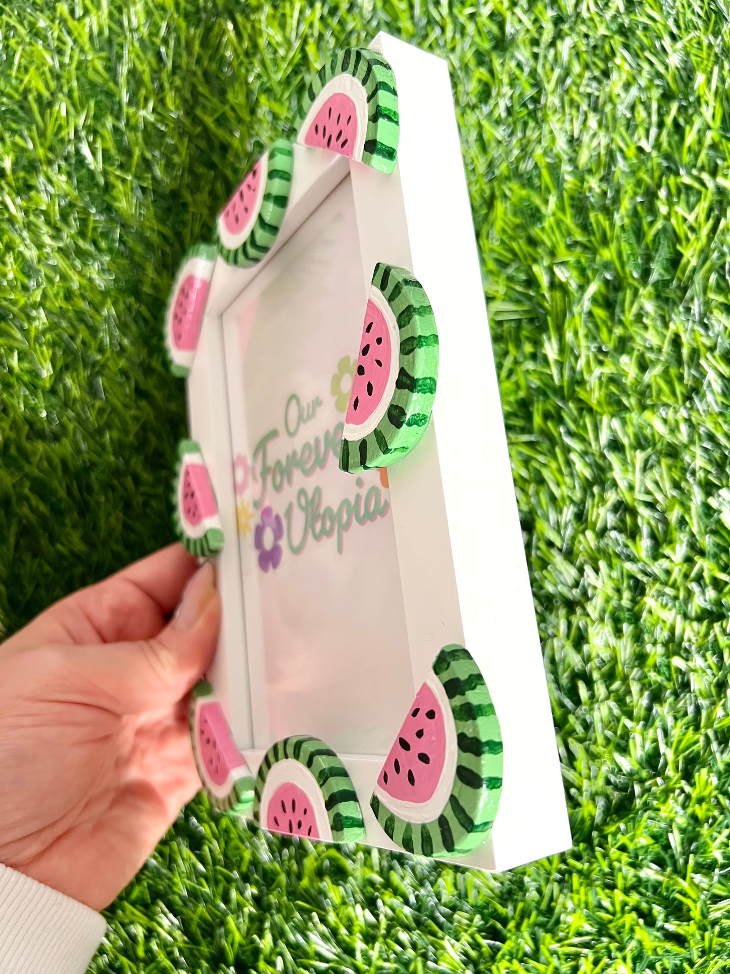 Watermelon Photo Frame Fruit Colourful Quirky Gift Home Decor Best Friend