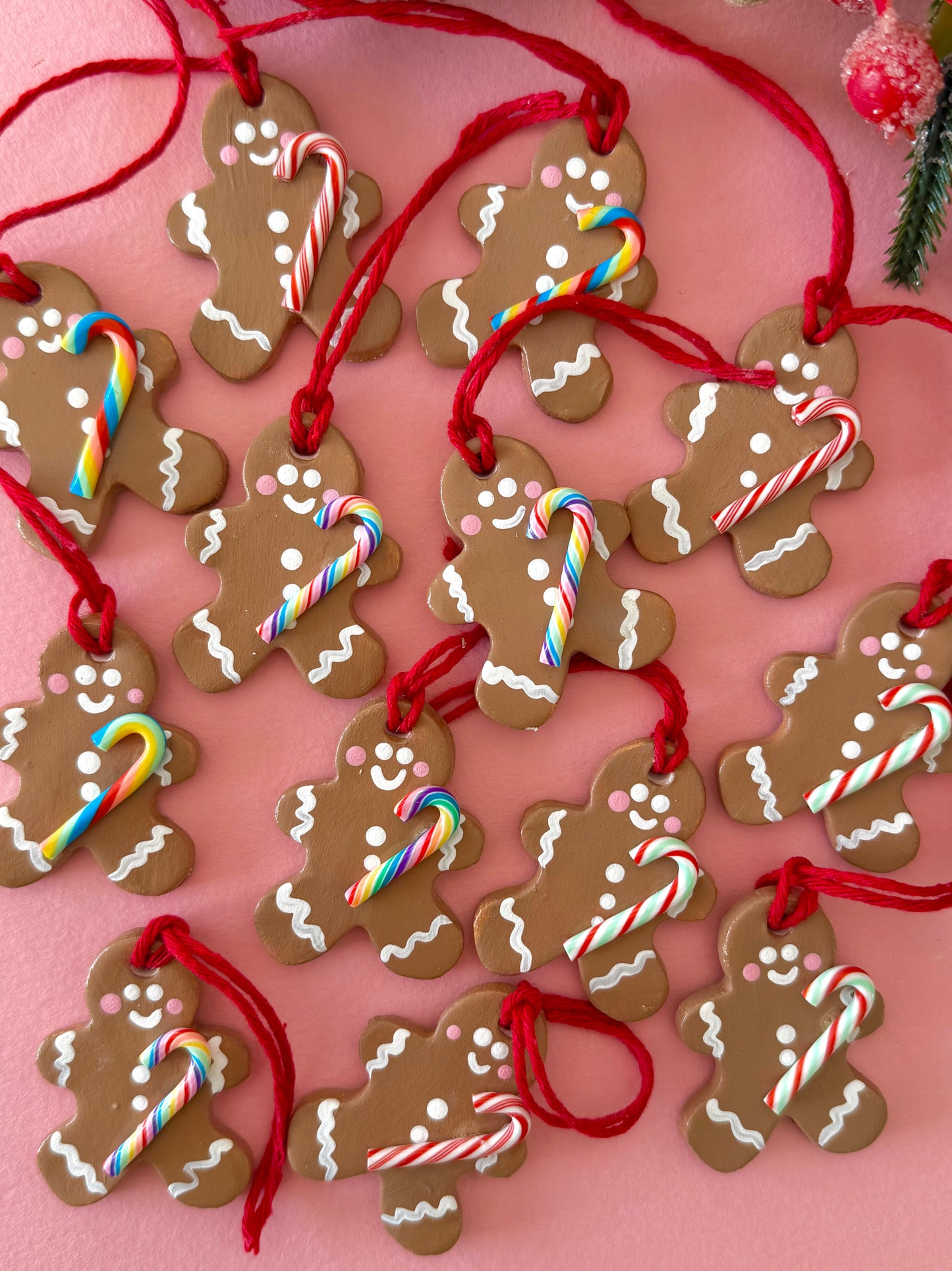 Candy Cane Gingerbread Tree Decorations Baubles 1pcs RANDOM