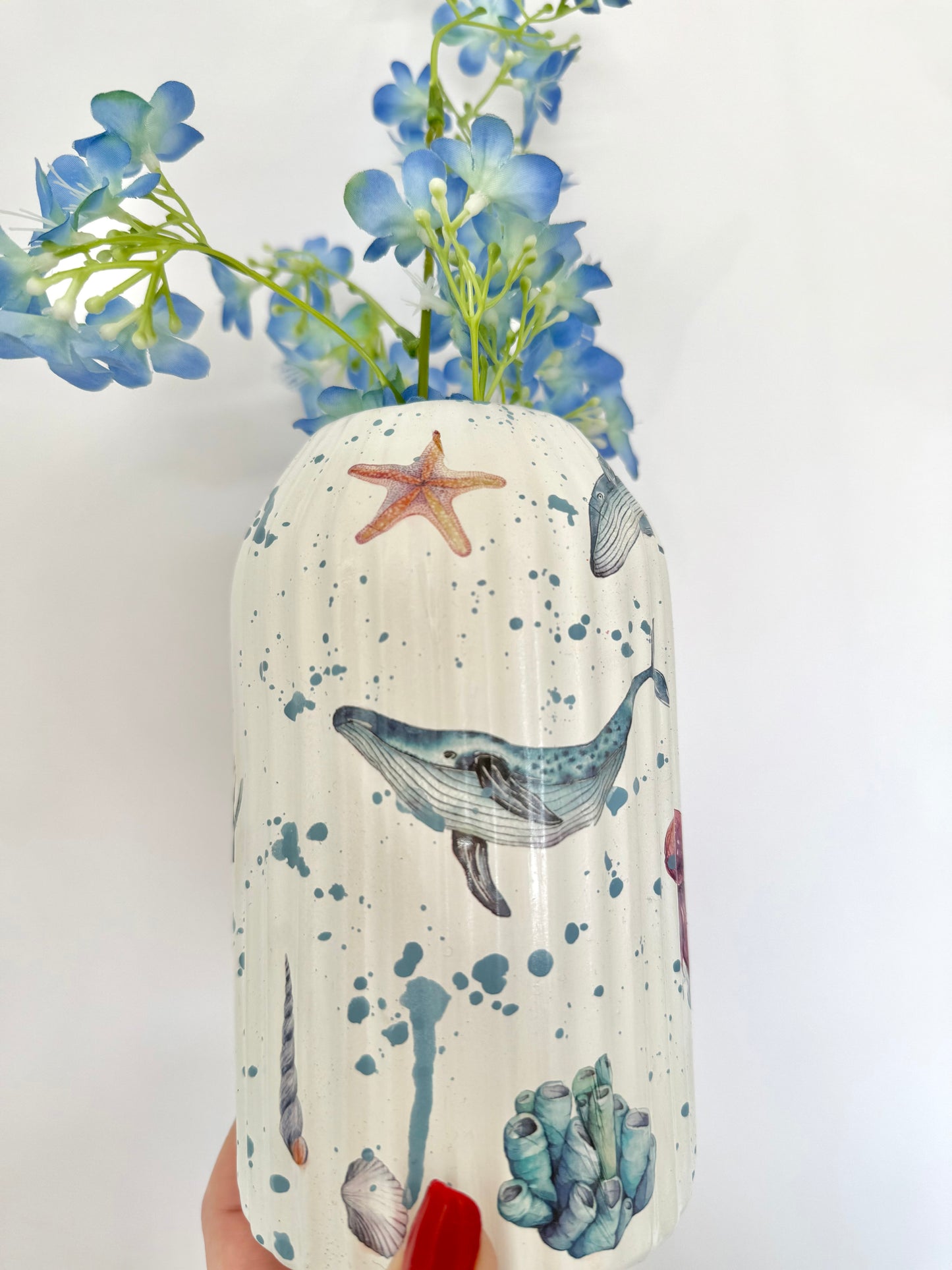 Sea life Ceramic Vase