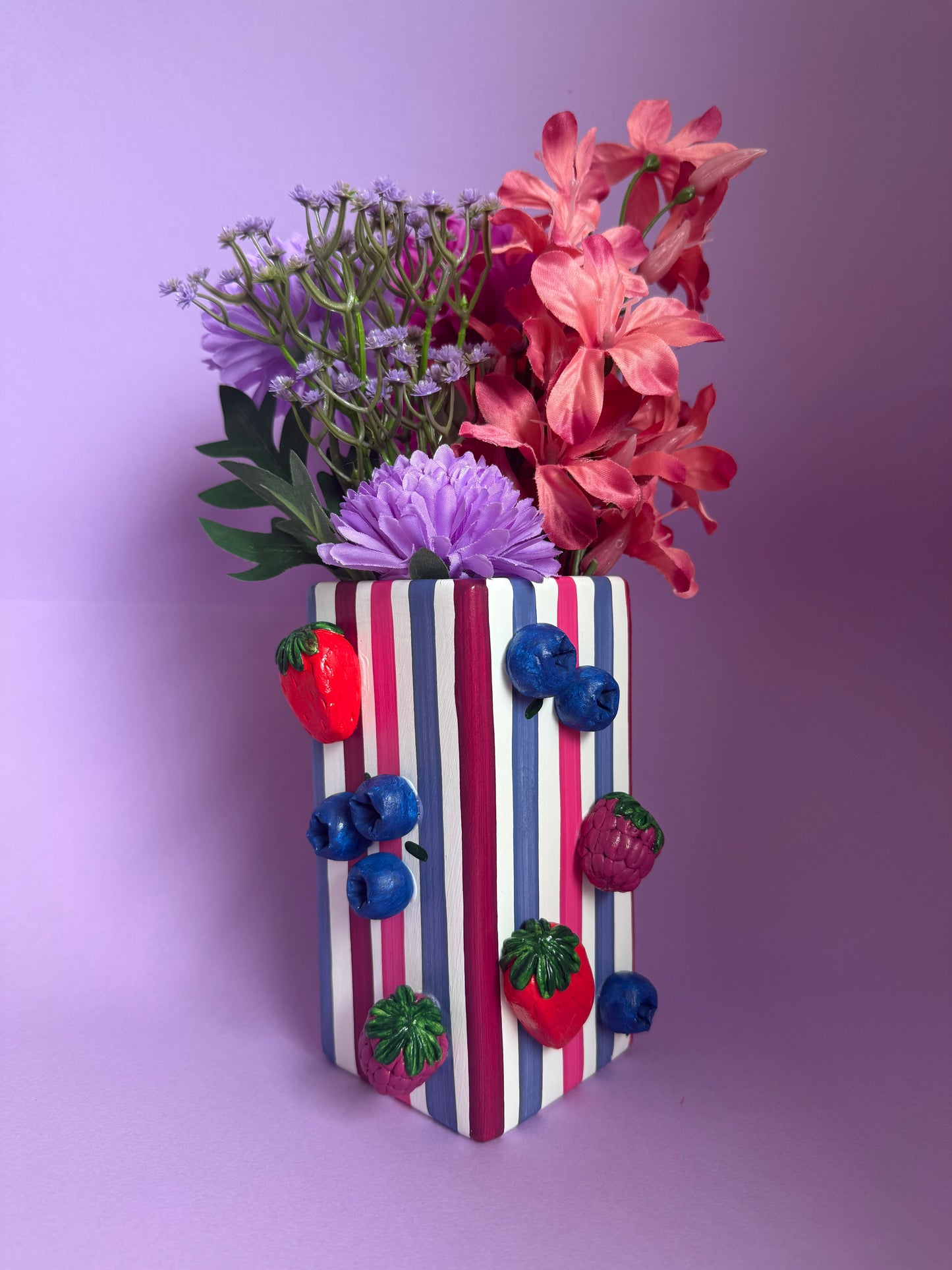 Berry Smoothie Ceramic Vase
