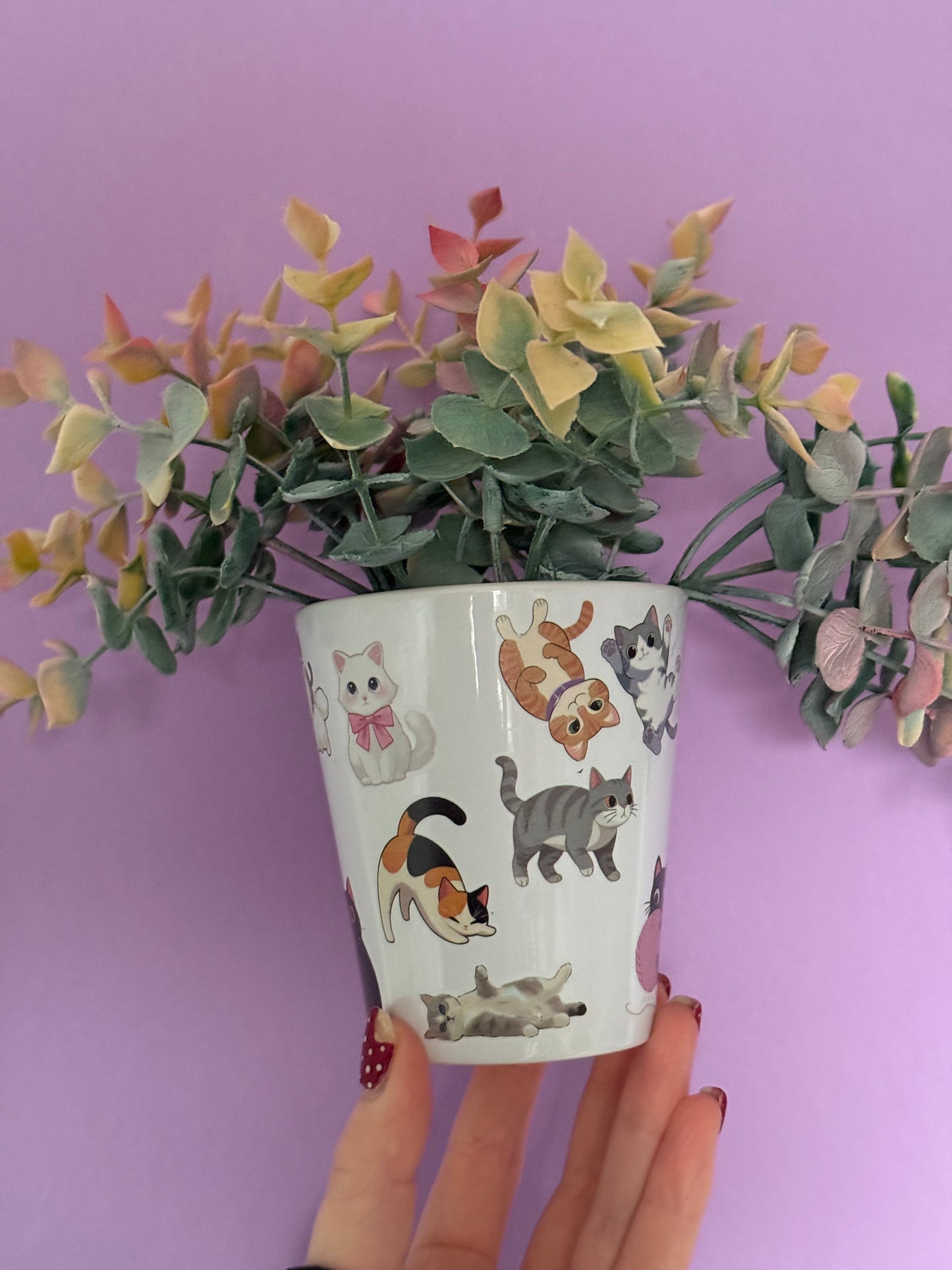 Cute Cats Plant Pot