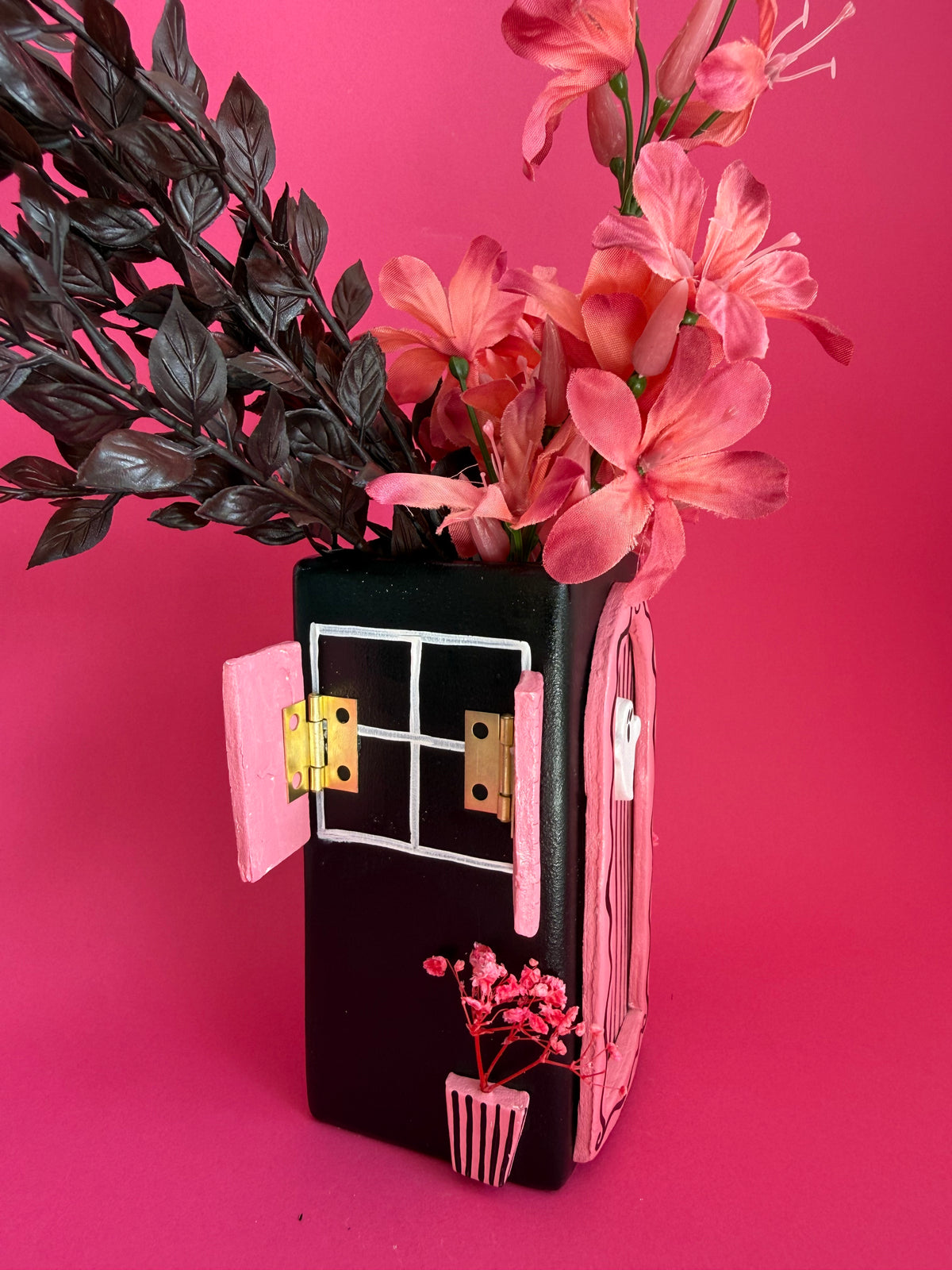 Ghost House Ceramic Vase