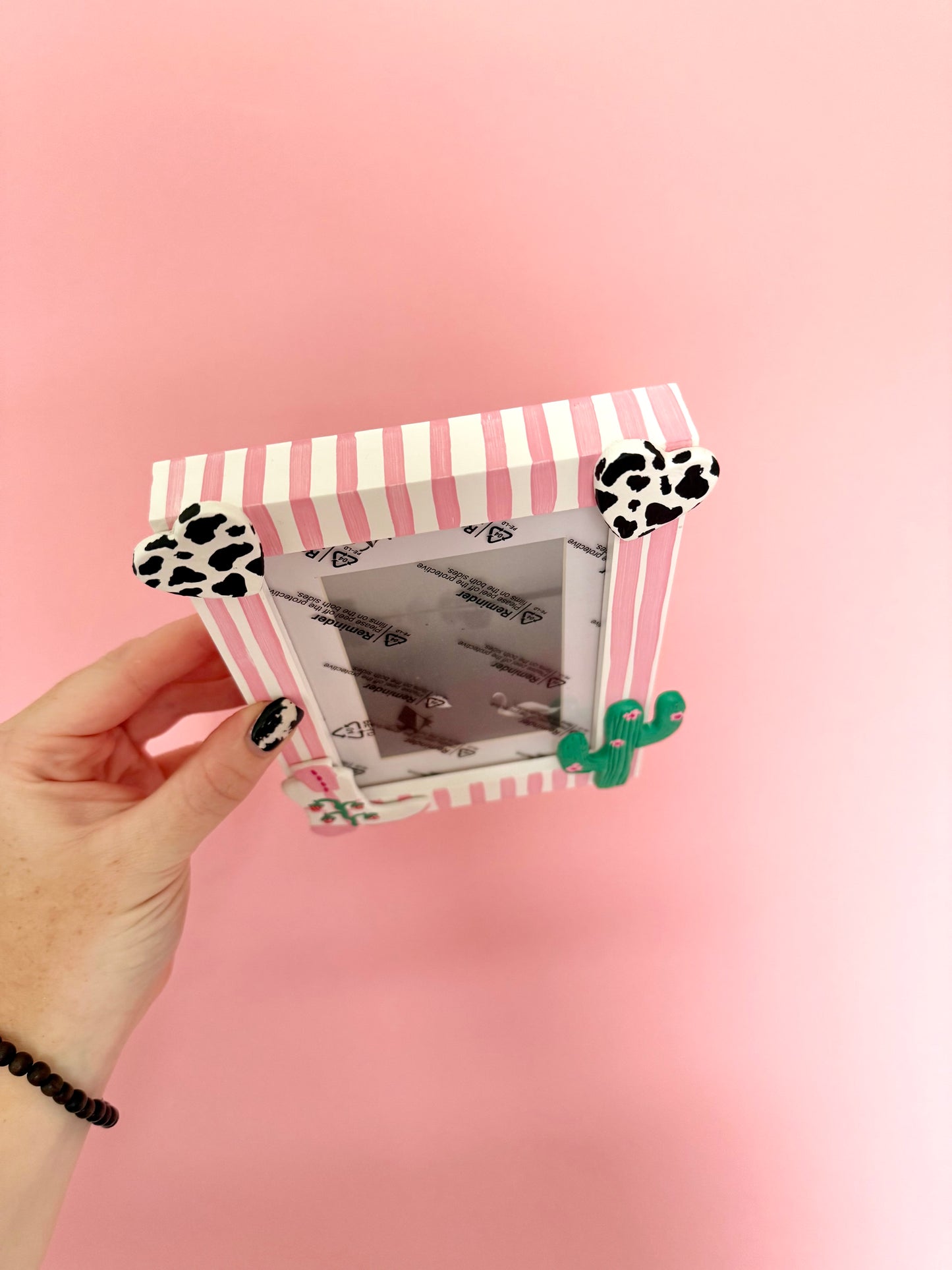 Strawberry Cowgirl Romance Photo Frame