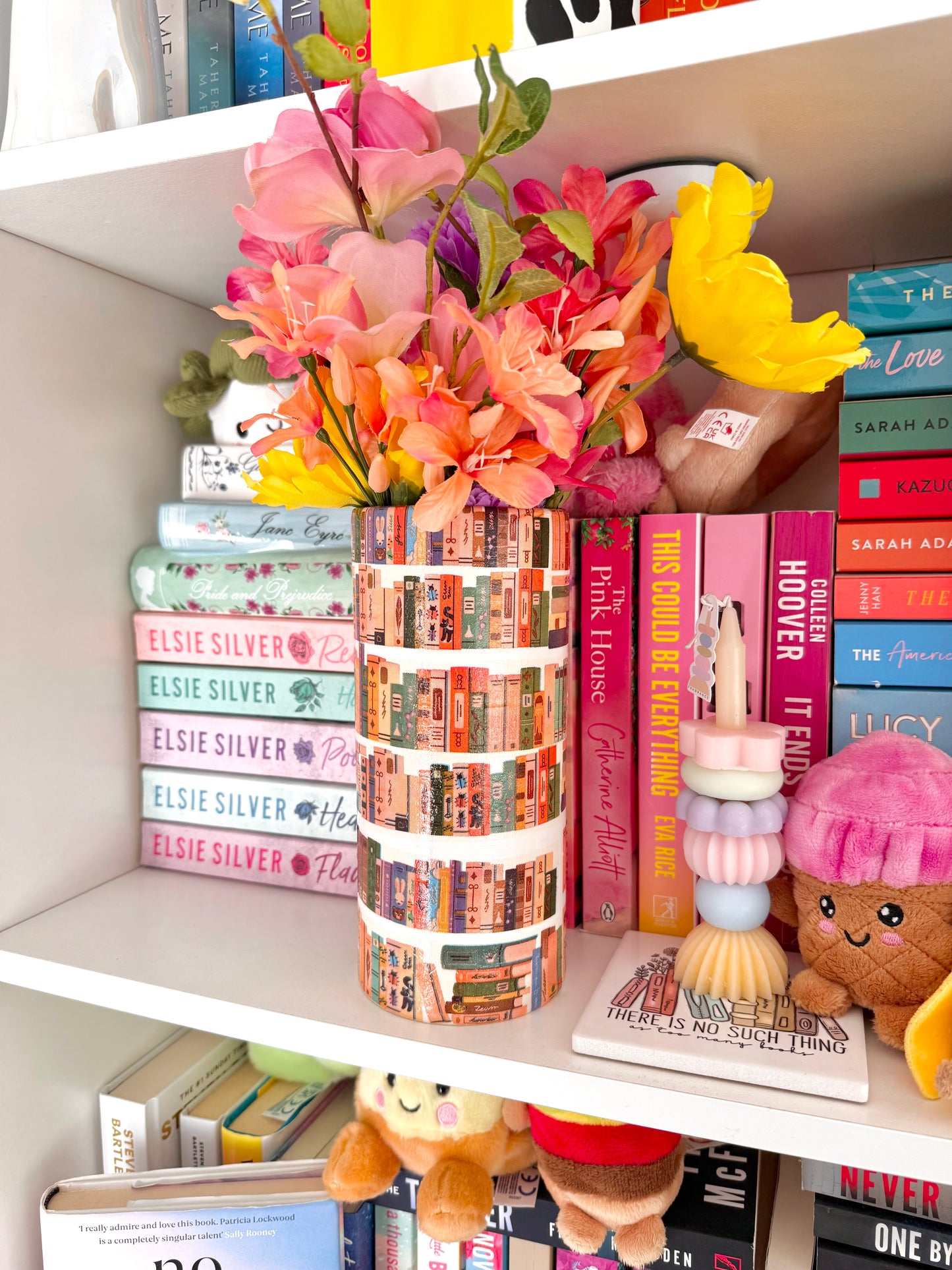 Cosy Library Book Vase Tall Ceramic Vase