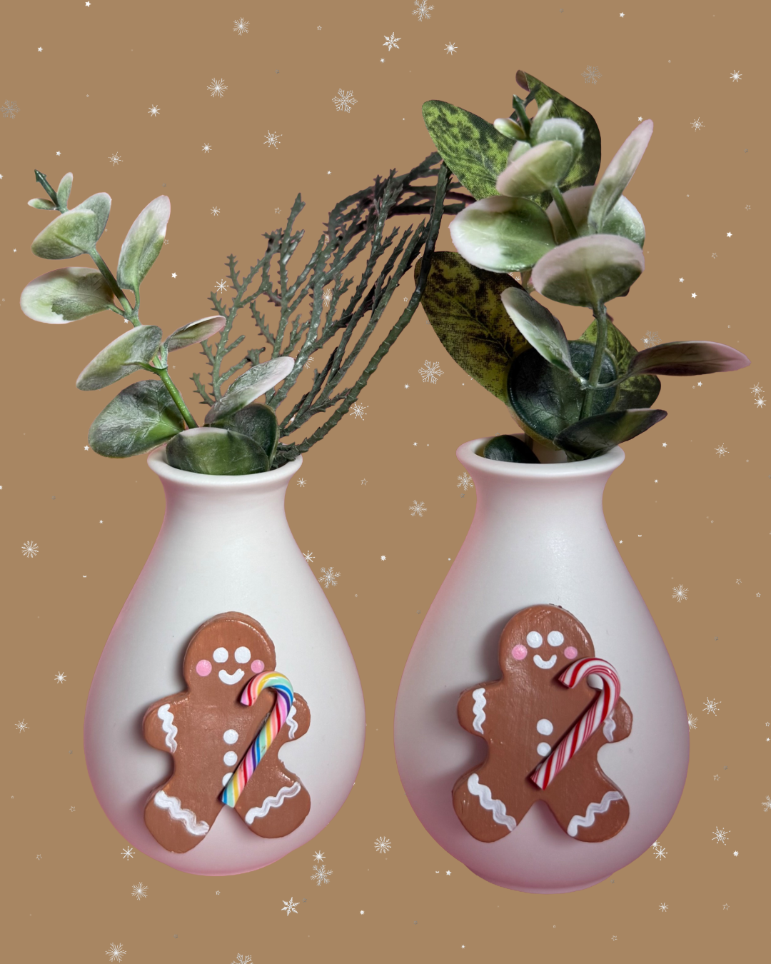 Gingerbread Mini Bud Ceramic Vase