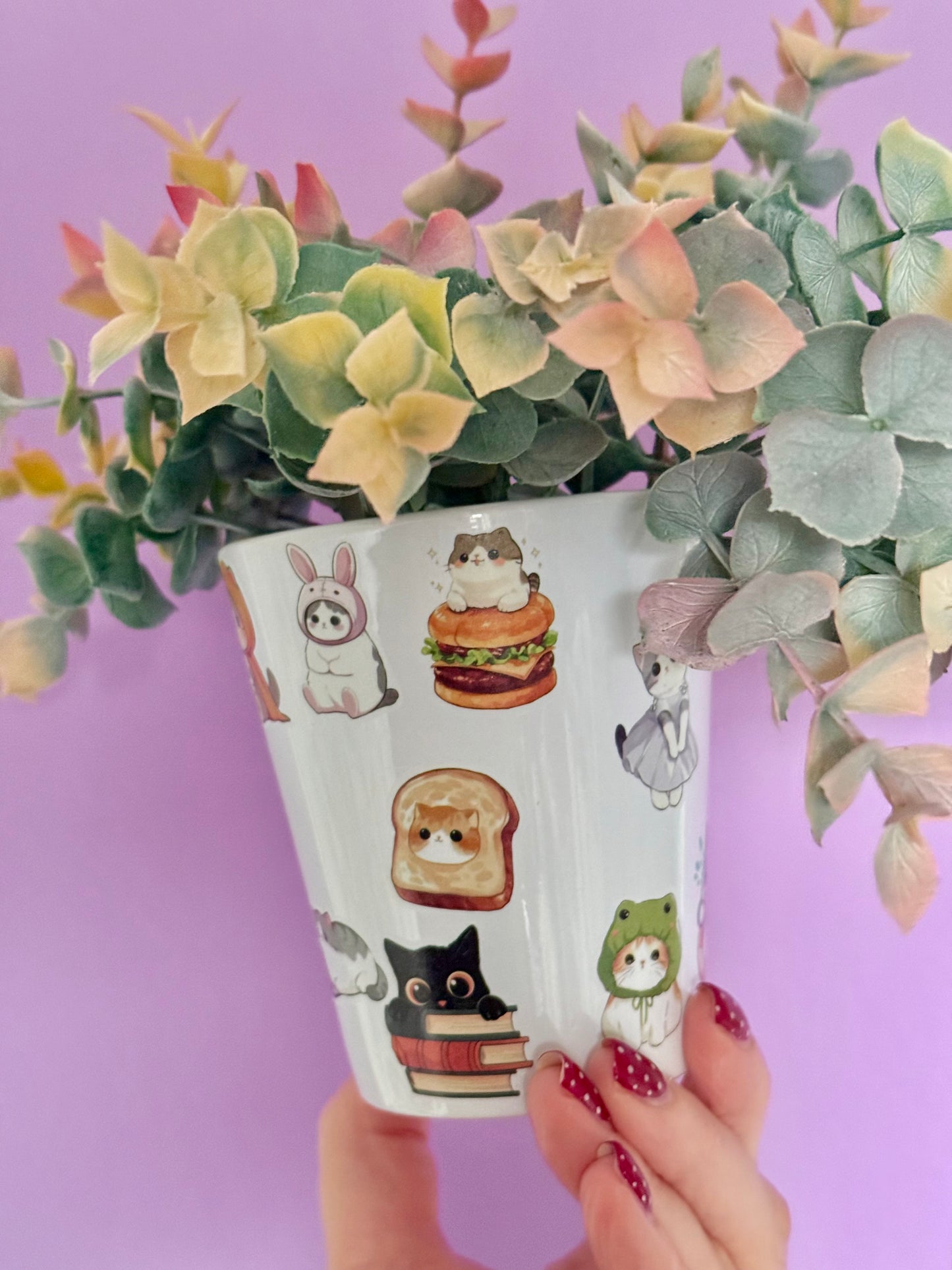 Silly Cats Plant Pot