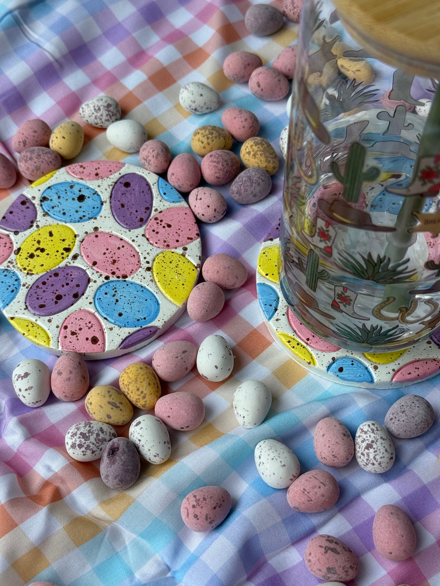 Mini Eggs Coaster Set of 2