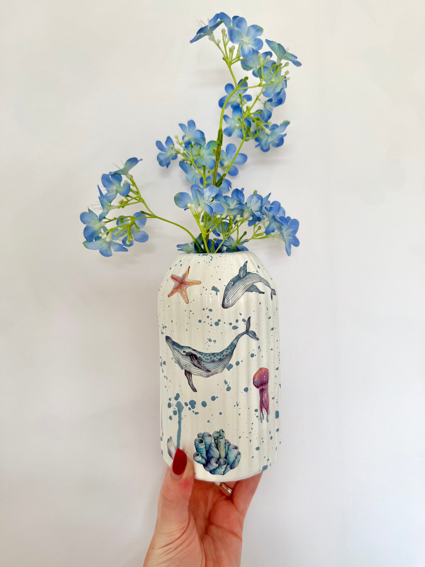 Sea life Ceramic Vase