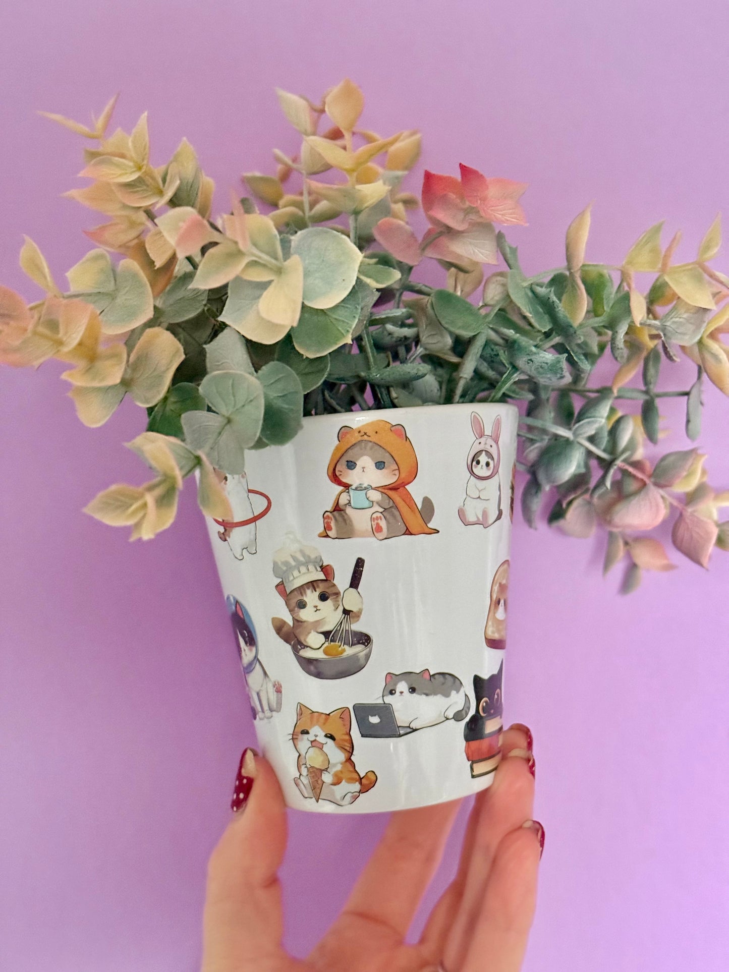 Silly Cats Plant Pot