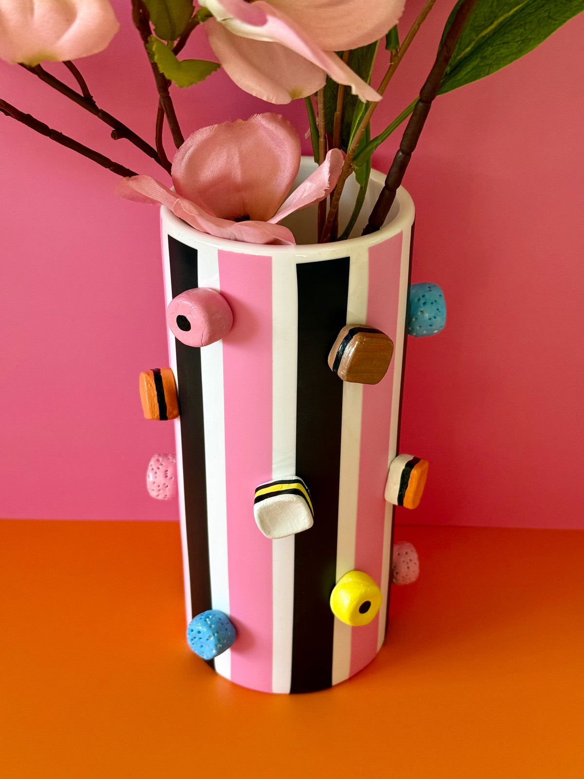 Retro Sweet Tall Ceramic Vase