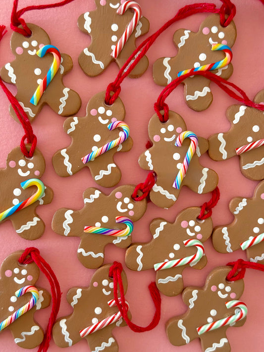 Candy Cane Gingerbread Tree Decorations Baubles 1pcs RANDOM