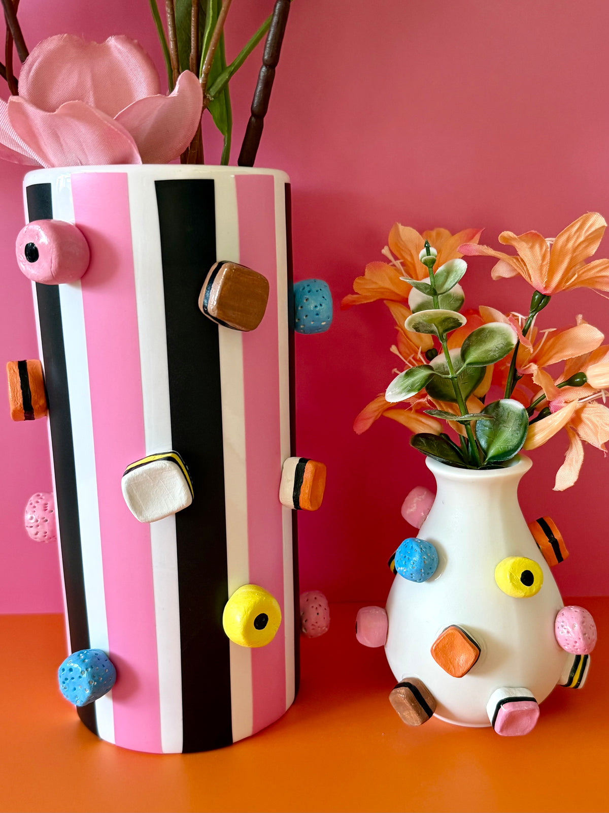 Retro Sweet Tall Ceramic Vase