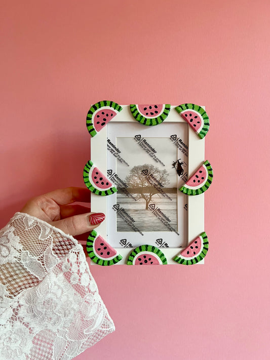 Watermelon Photo Frame Fruit Colourful Quirky Gift Home Decor Best Friend