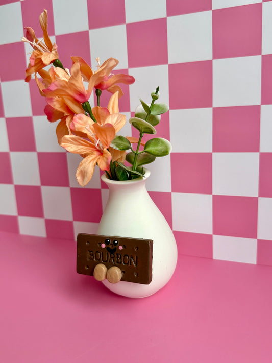 Bourbon Biscuit Bud Vase