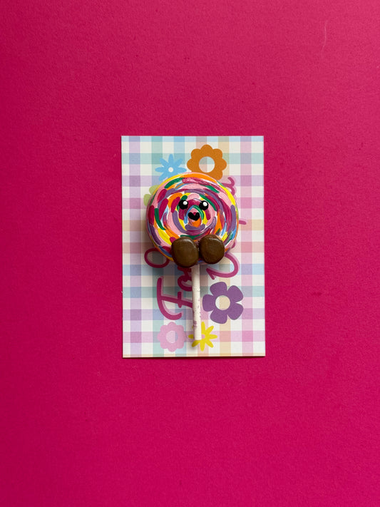 Rainbow Lollipop Magnet