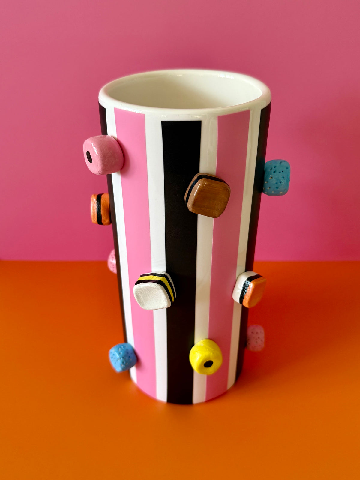 Retro Sweet Tall Ceramic Vase