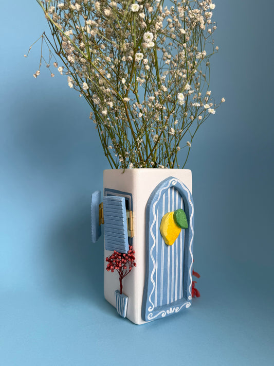 Greek House Interactive Ceramic Vase