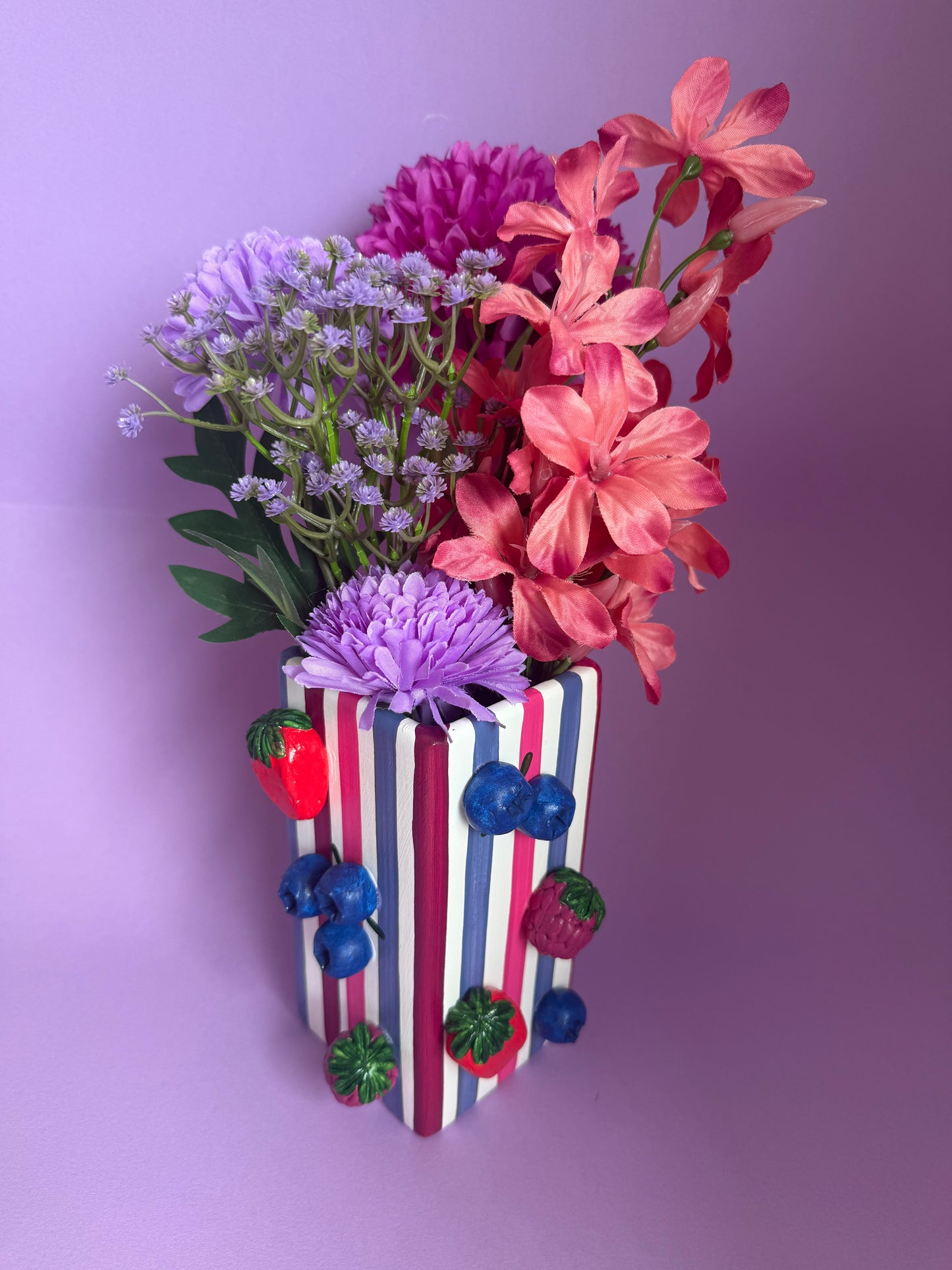 Berry Smoothie Ceramic Vase