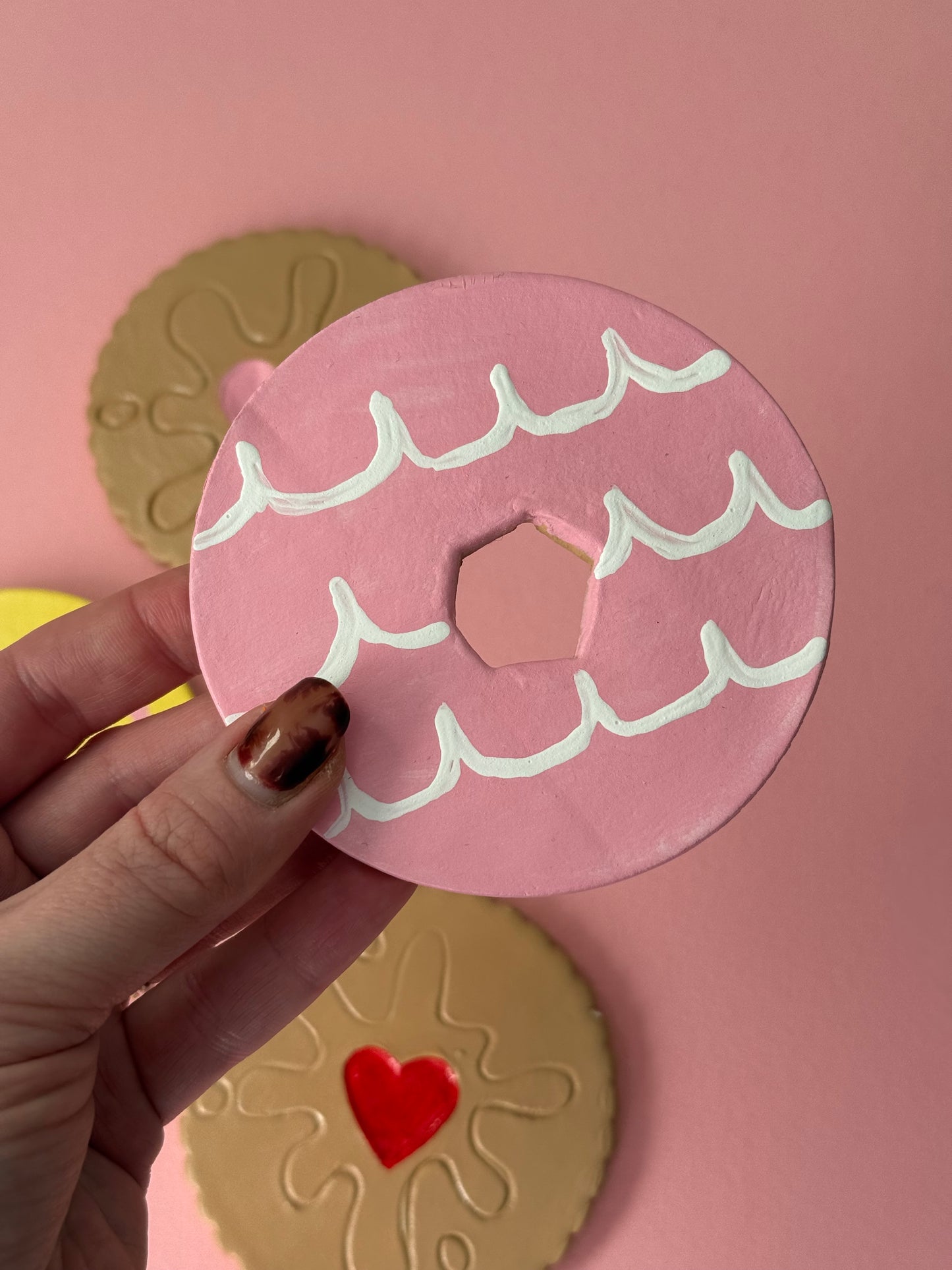 MADE TO ORDER Biscuit Coaster Handmade