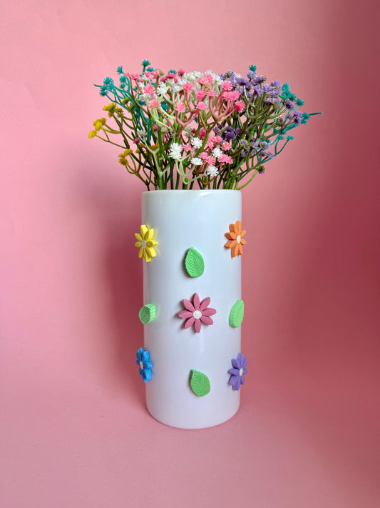 Grandma’s Garden Tall Ceramic Vase