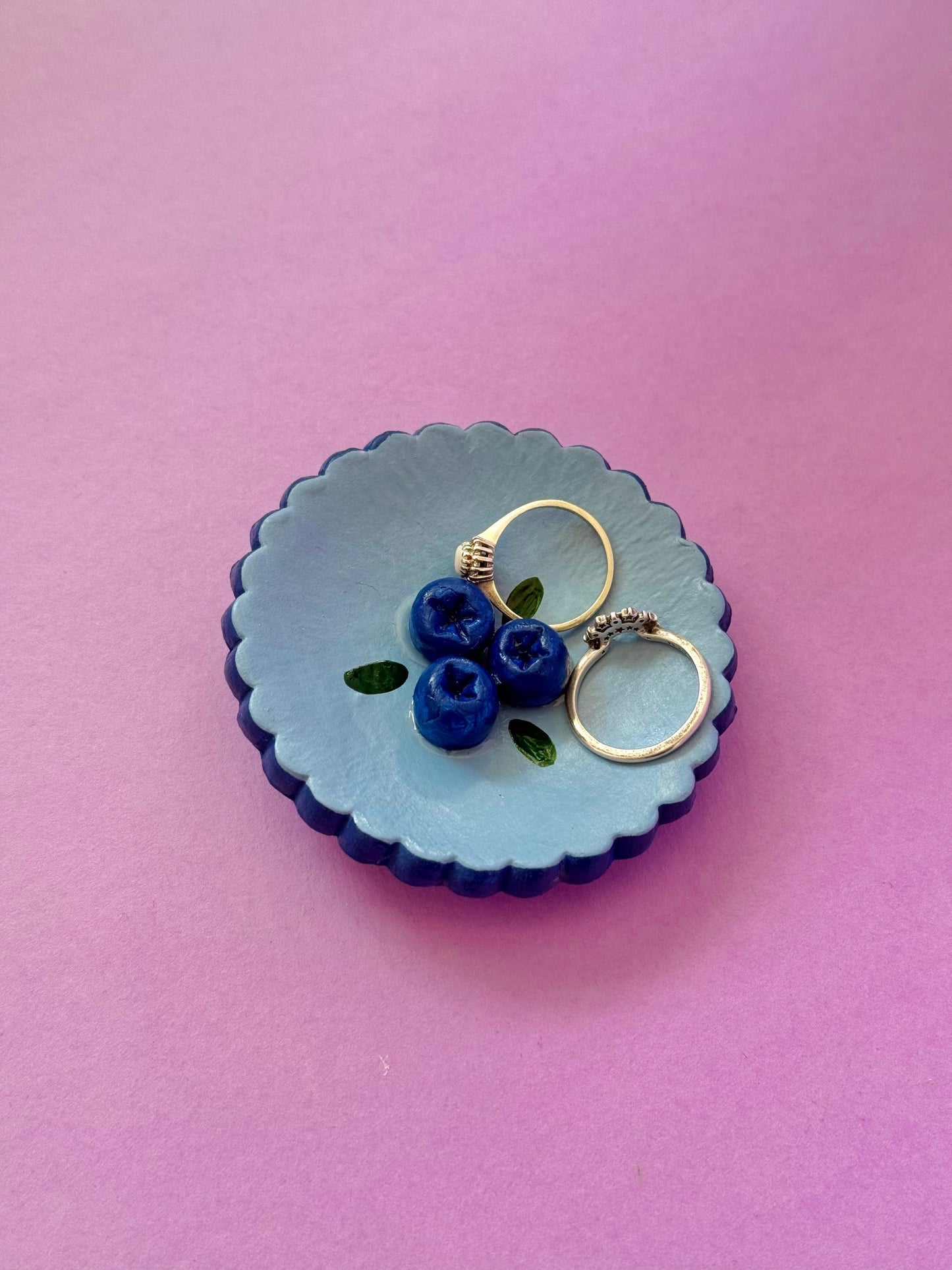Blueberry Ring Dish Handmade