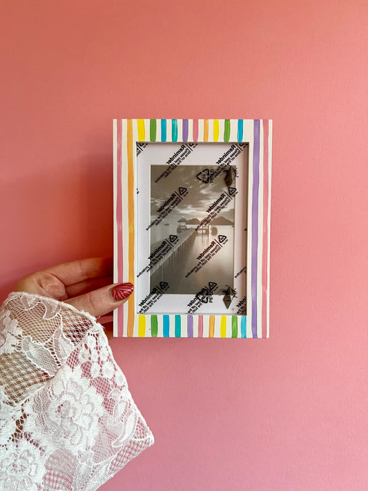 Rainbow Stripe Photo Frame