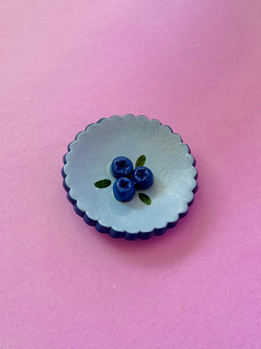 Blueberry Ring Dish Handmade