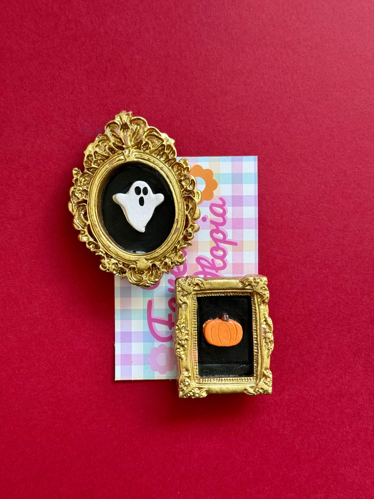 Ghost Gallery Magnet Set Ghost and Pumpkin
