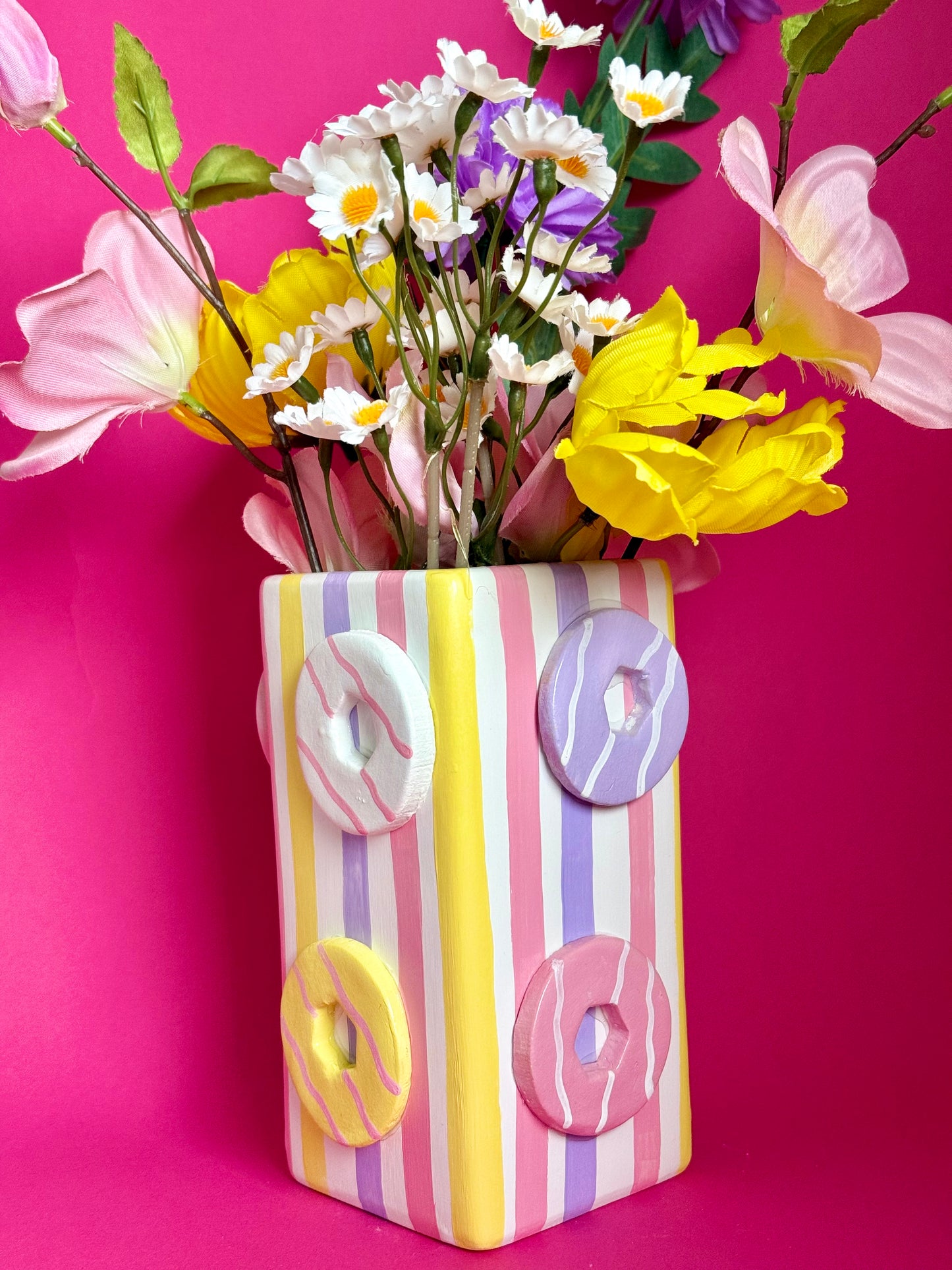 Iced Ring Ceramic Vase